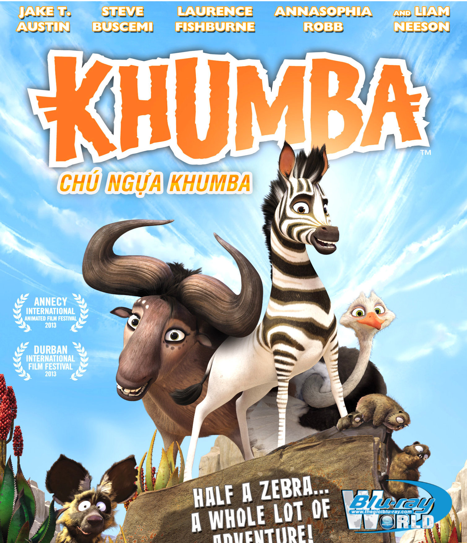 B1641. Khumba 2013 - CHÚ NGỰA KHUMBA 2D 25G (DTS-HD MA 5.1) 